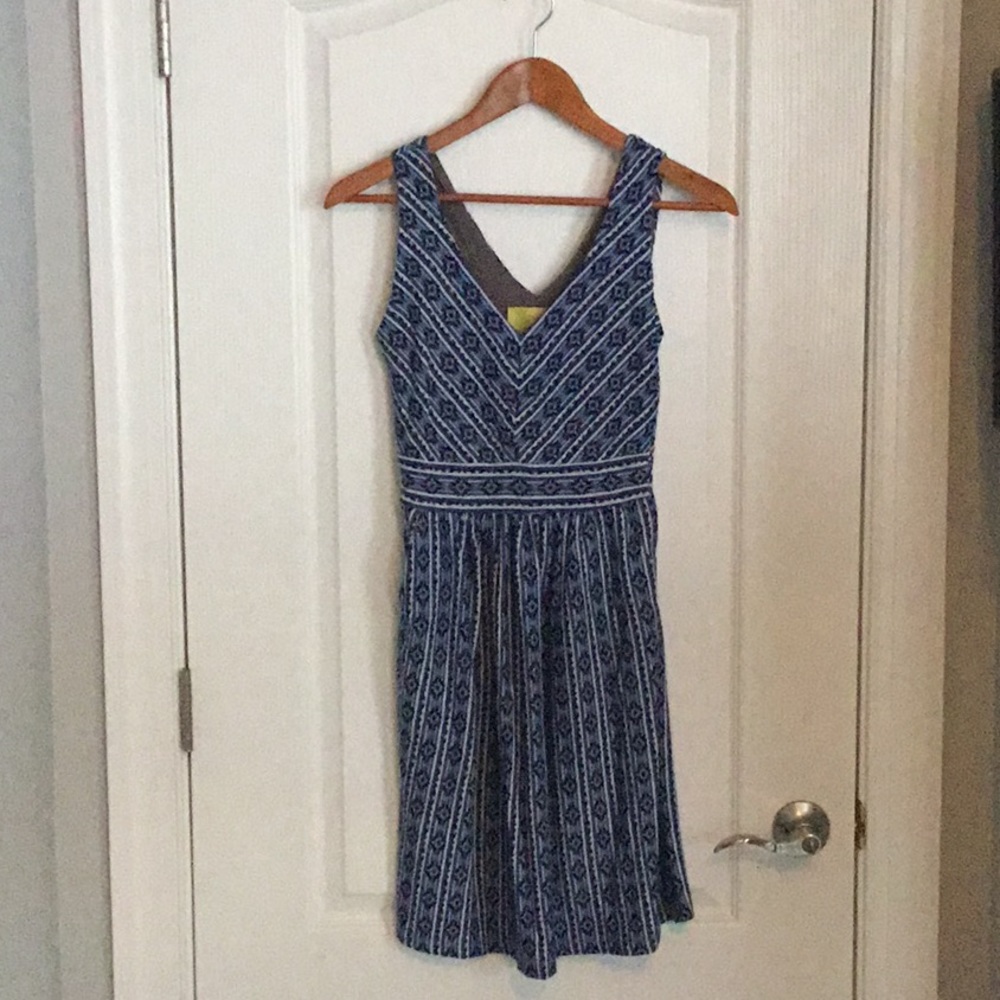 Maeve Ikat Blue Sundress (Anthropologie)